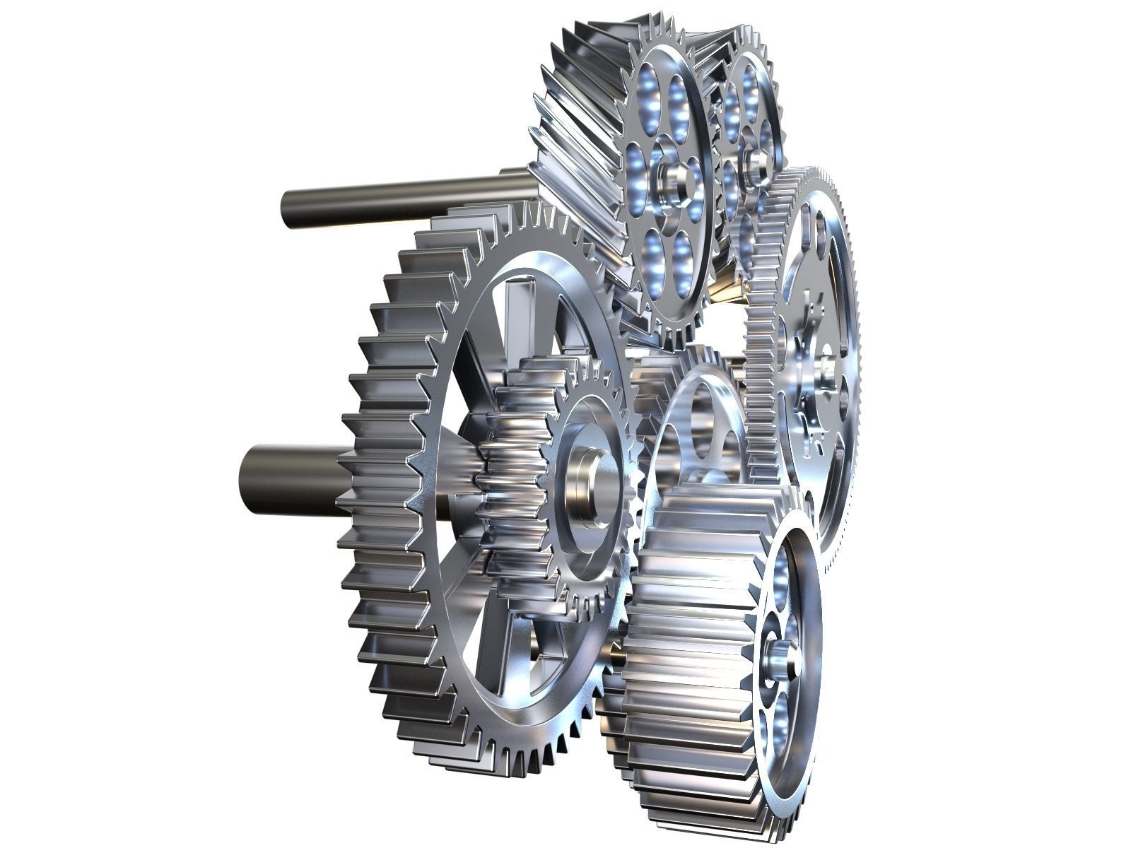 Gear mechanism v3 3D model_13