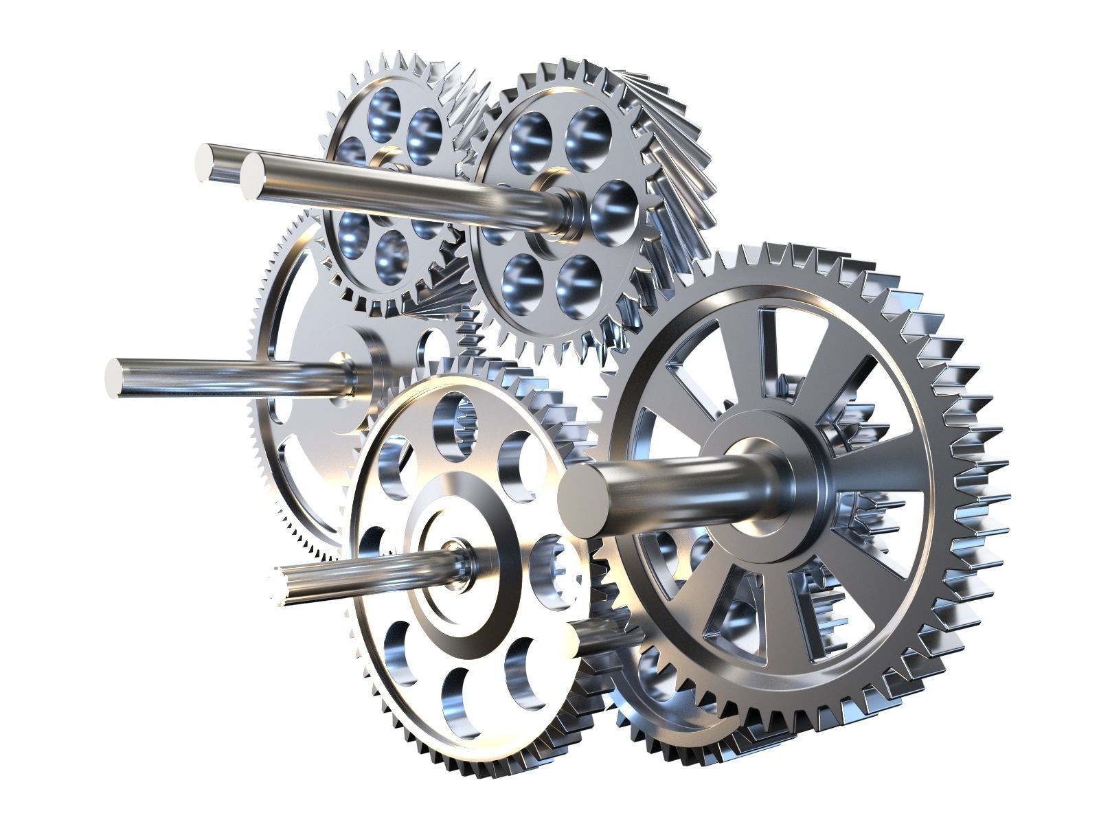 Gear mechanism v3 3D model_10