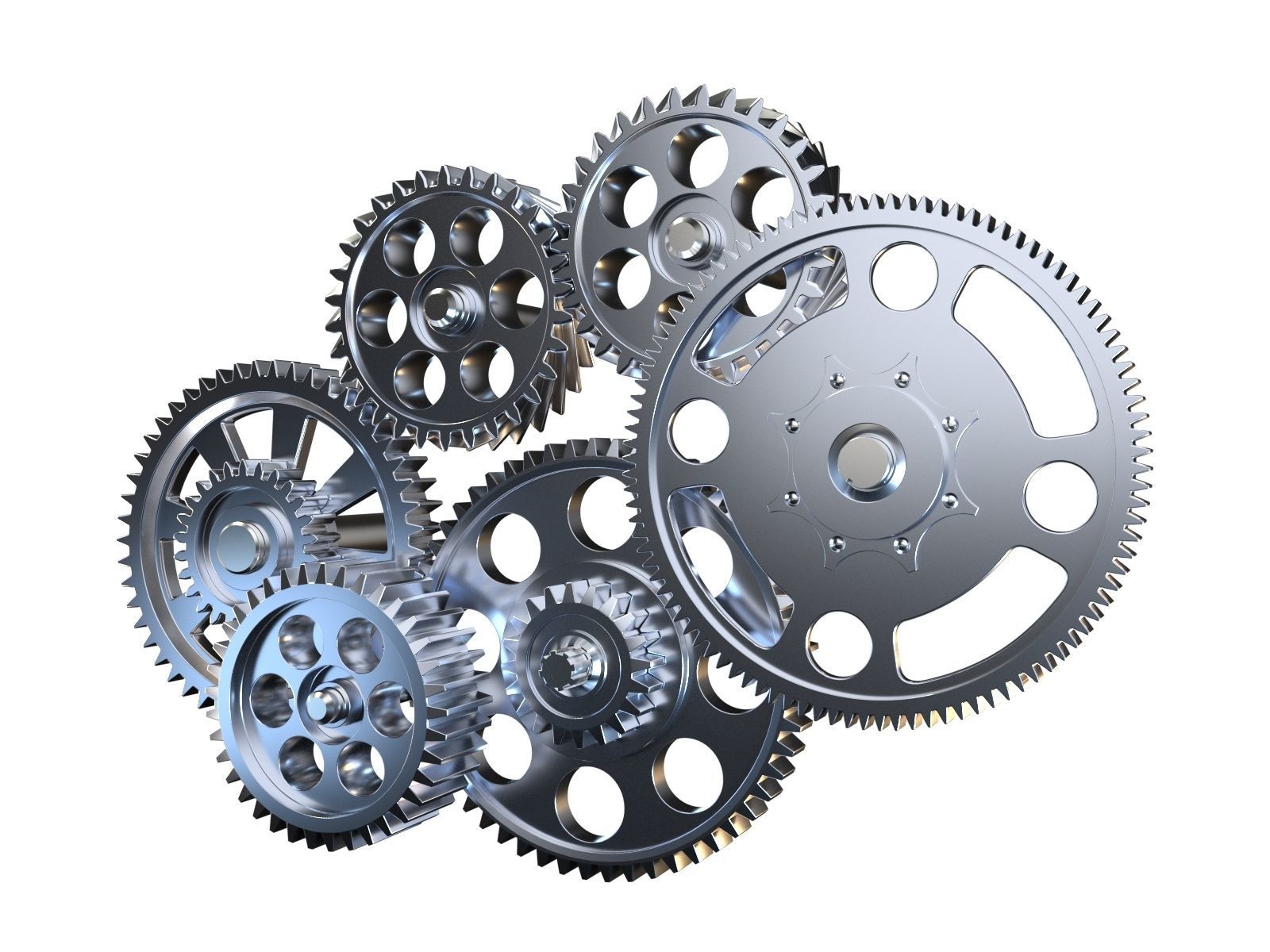 Gear mechanism v3 3D model_1
