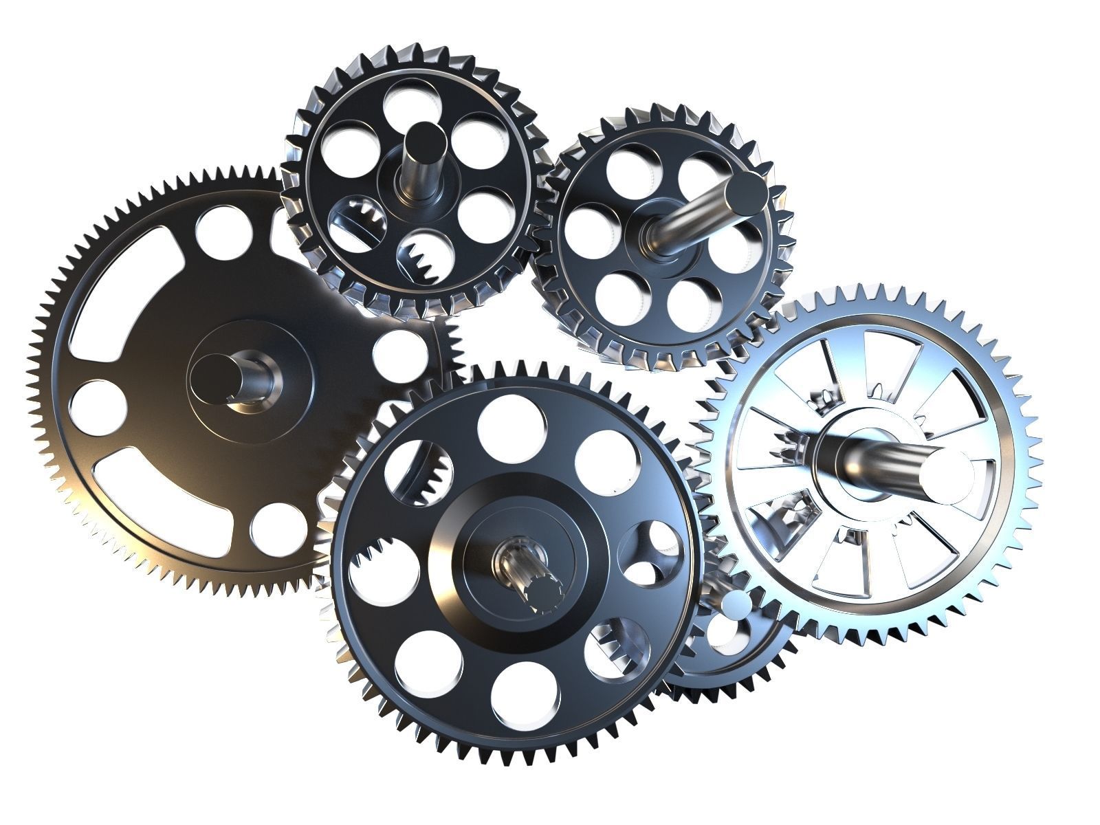 Gear mechanism v3 3D model_8