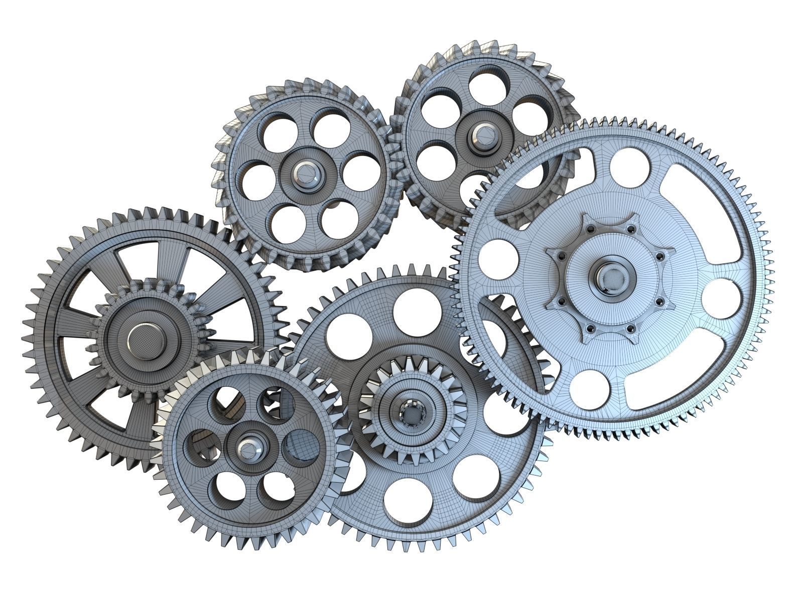 Gear mechanism v3 3D model_17