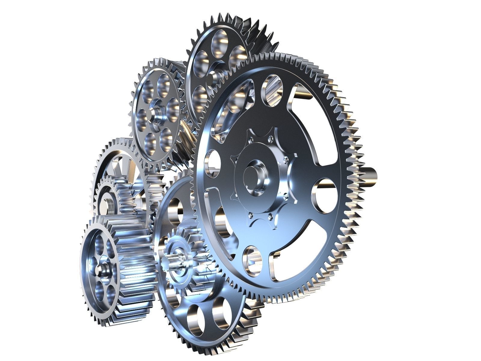 Gear mechanism v3 3D model_3