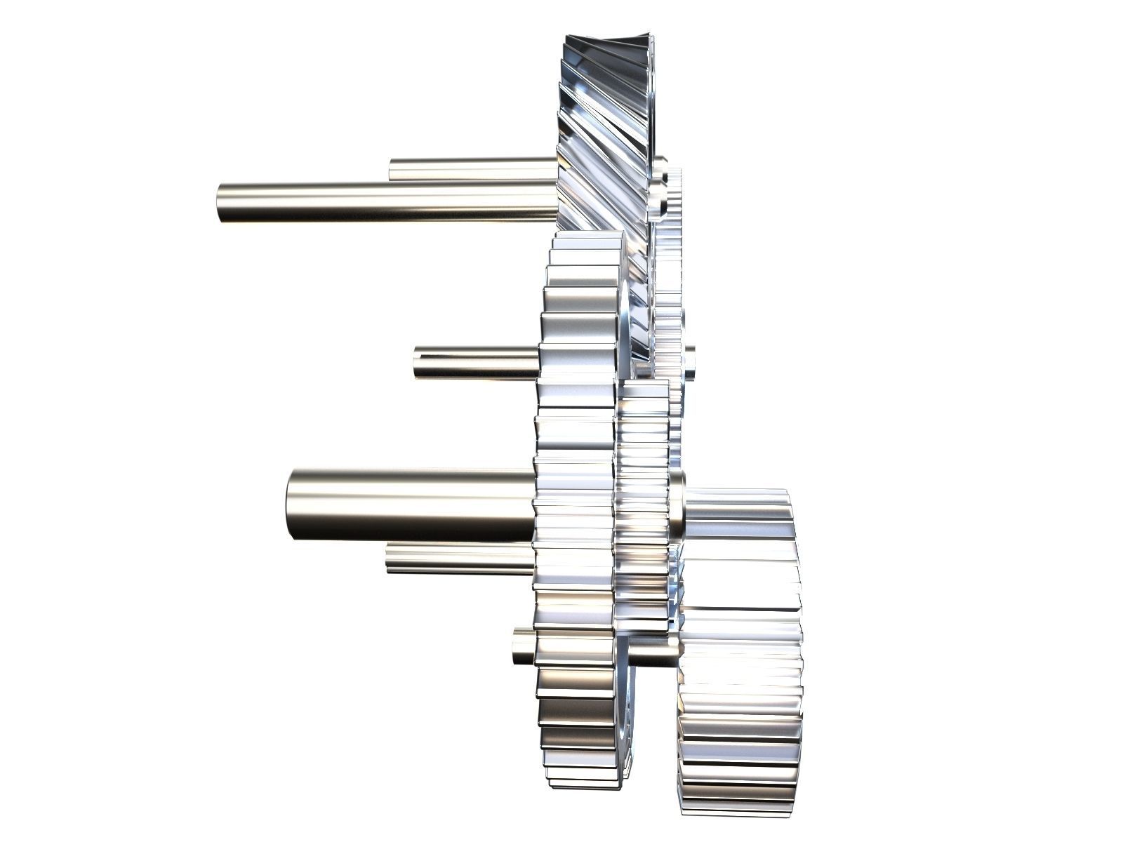Gear mechanism v3 3D model_12