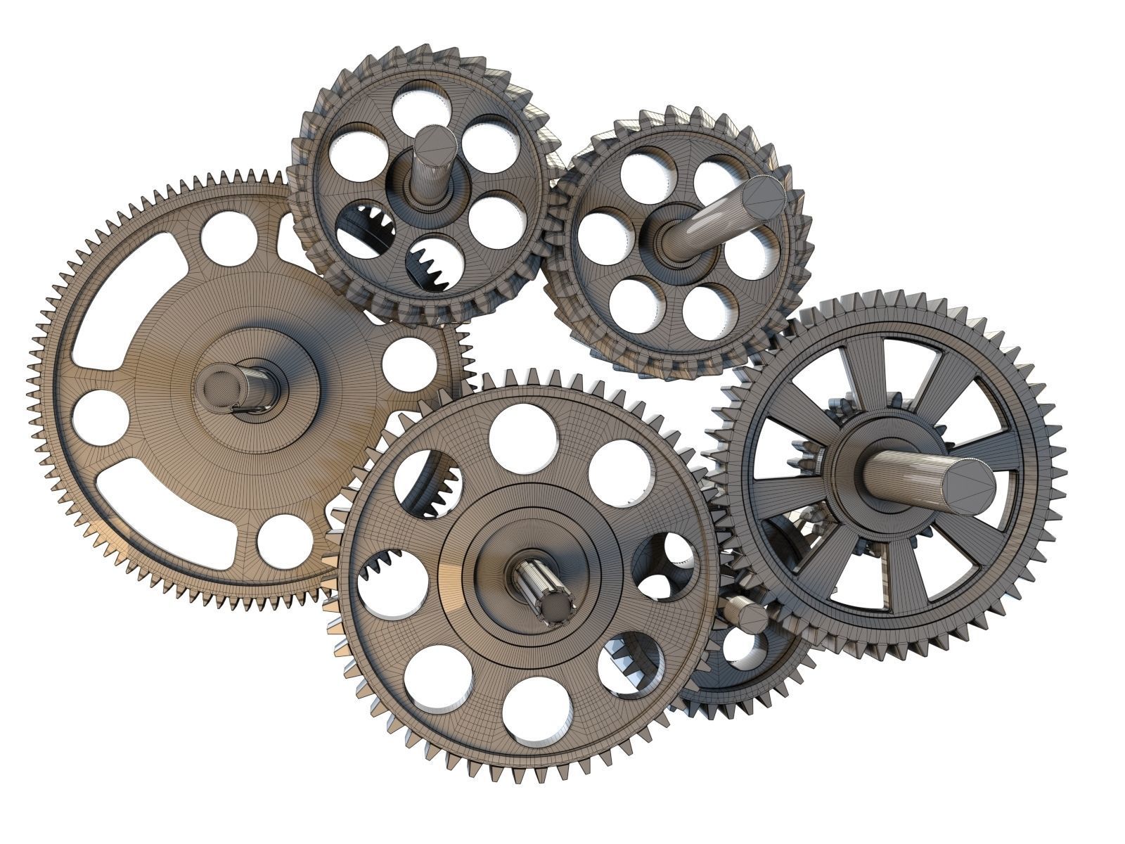 Gear mechanism v3 3D model_19