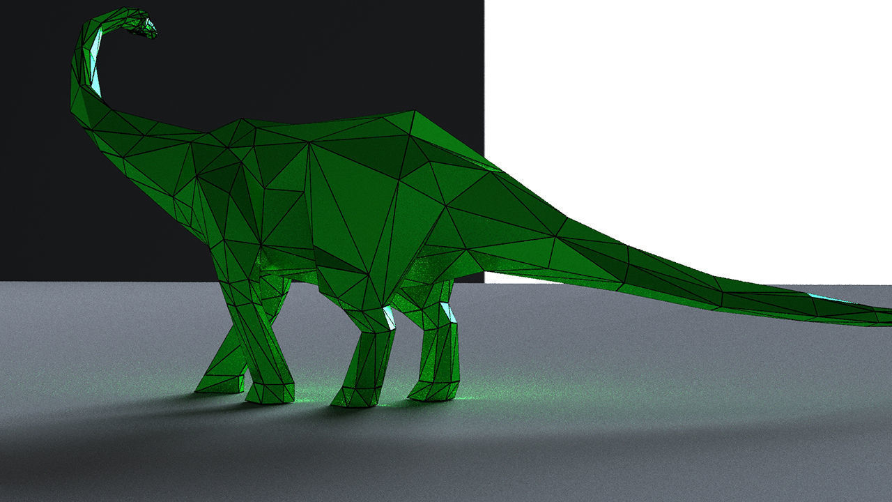 low-poly 3D printer model barosaur Low-poly 3D model 3D model_8
