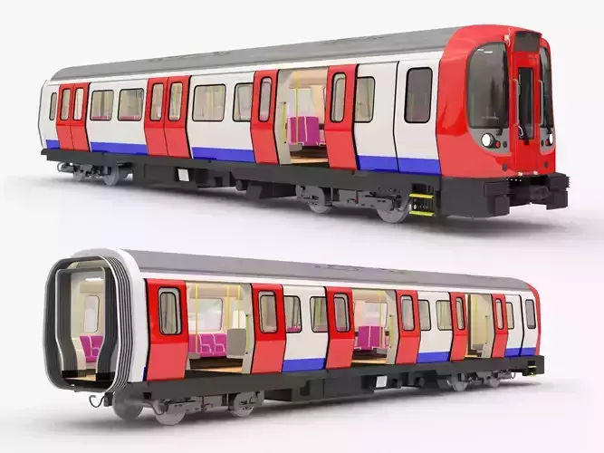 London metro locomotive S8 3D model