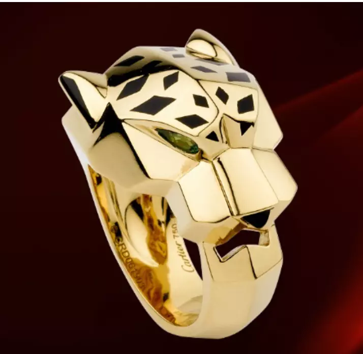 Cheetah style ring - jewelry 3D print model_0