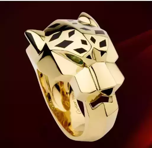 Cheetah style ring - jewelry