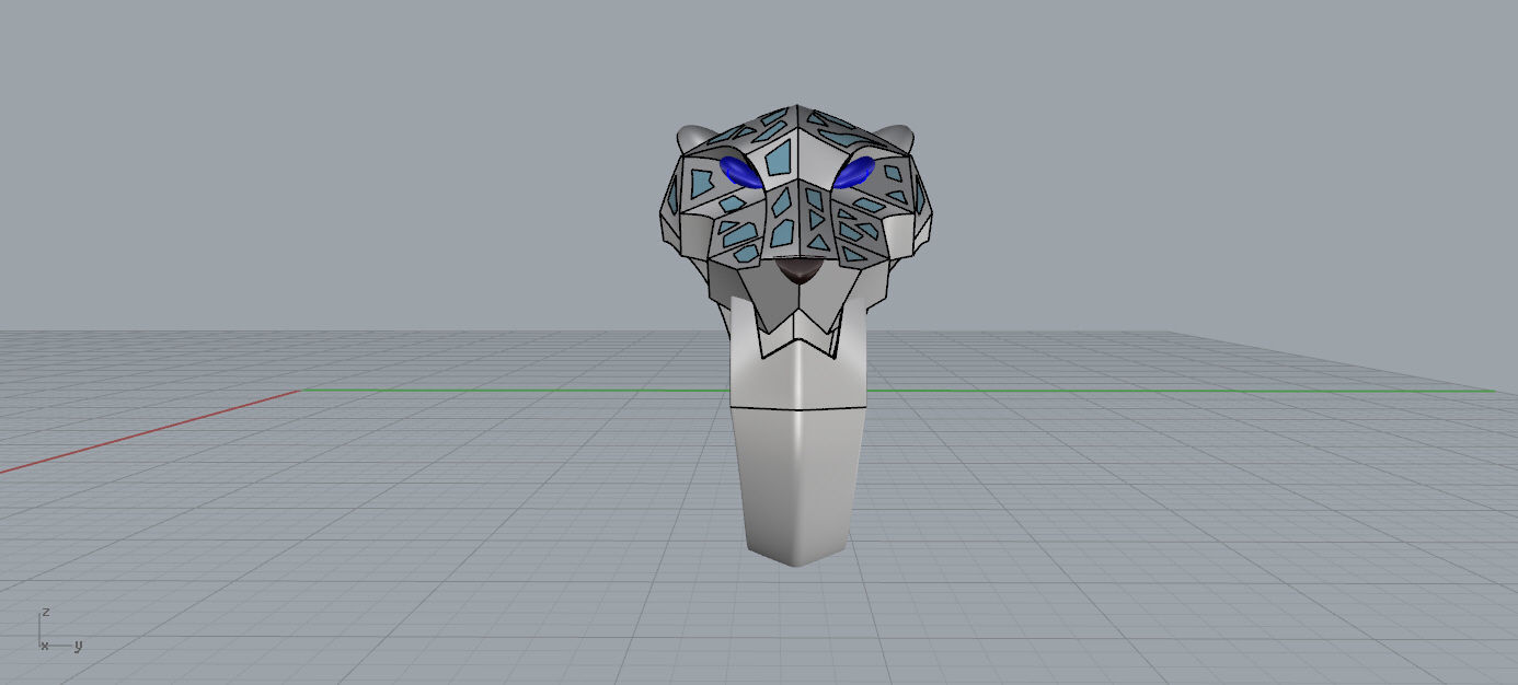 Cheetah style ring - jewelry 3D print model_7