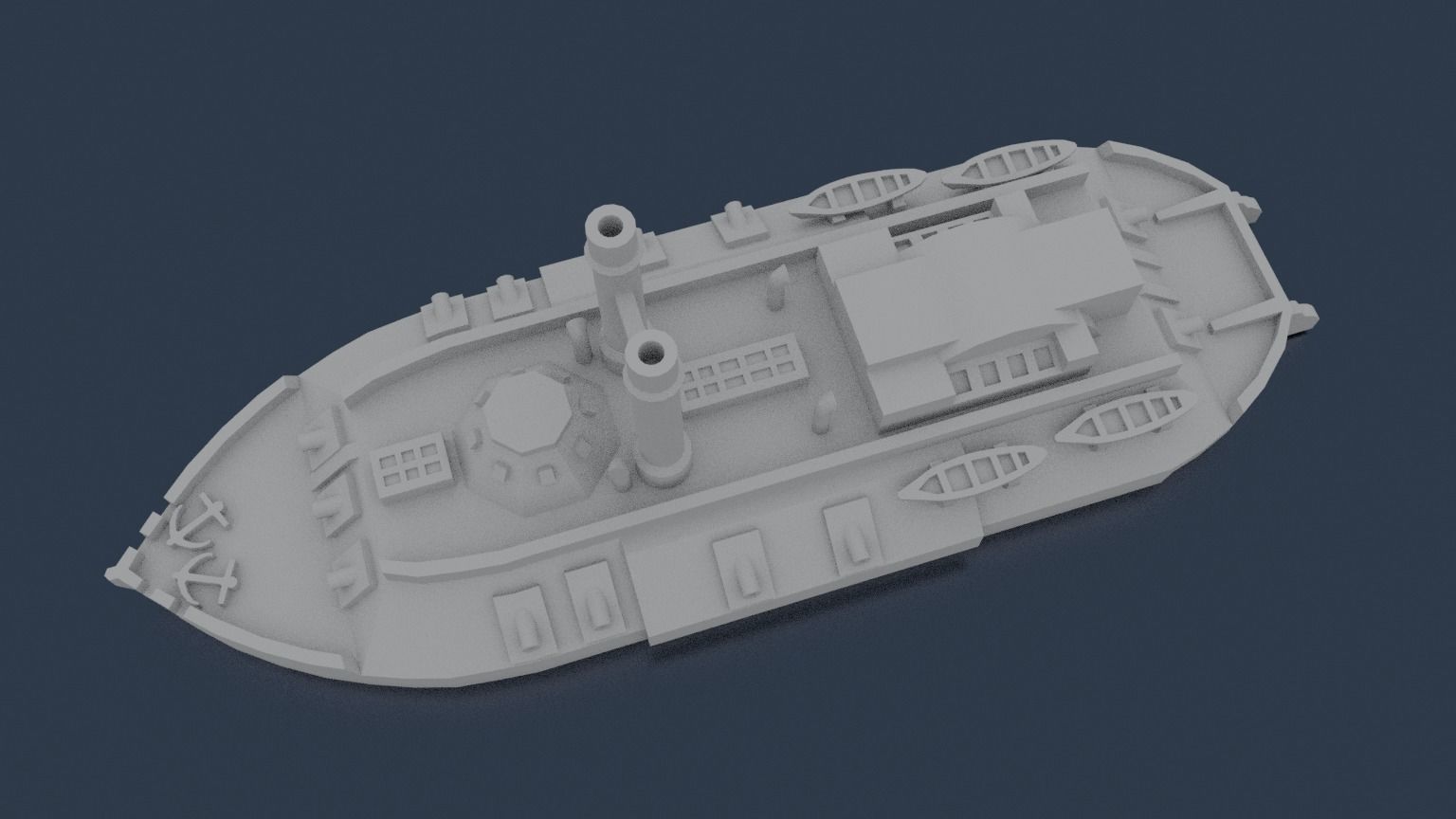 USS CAIRO 1861 3D print model_11