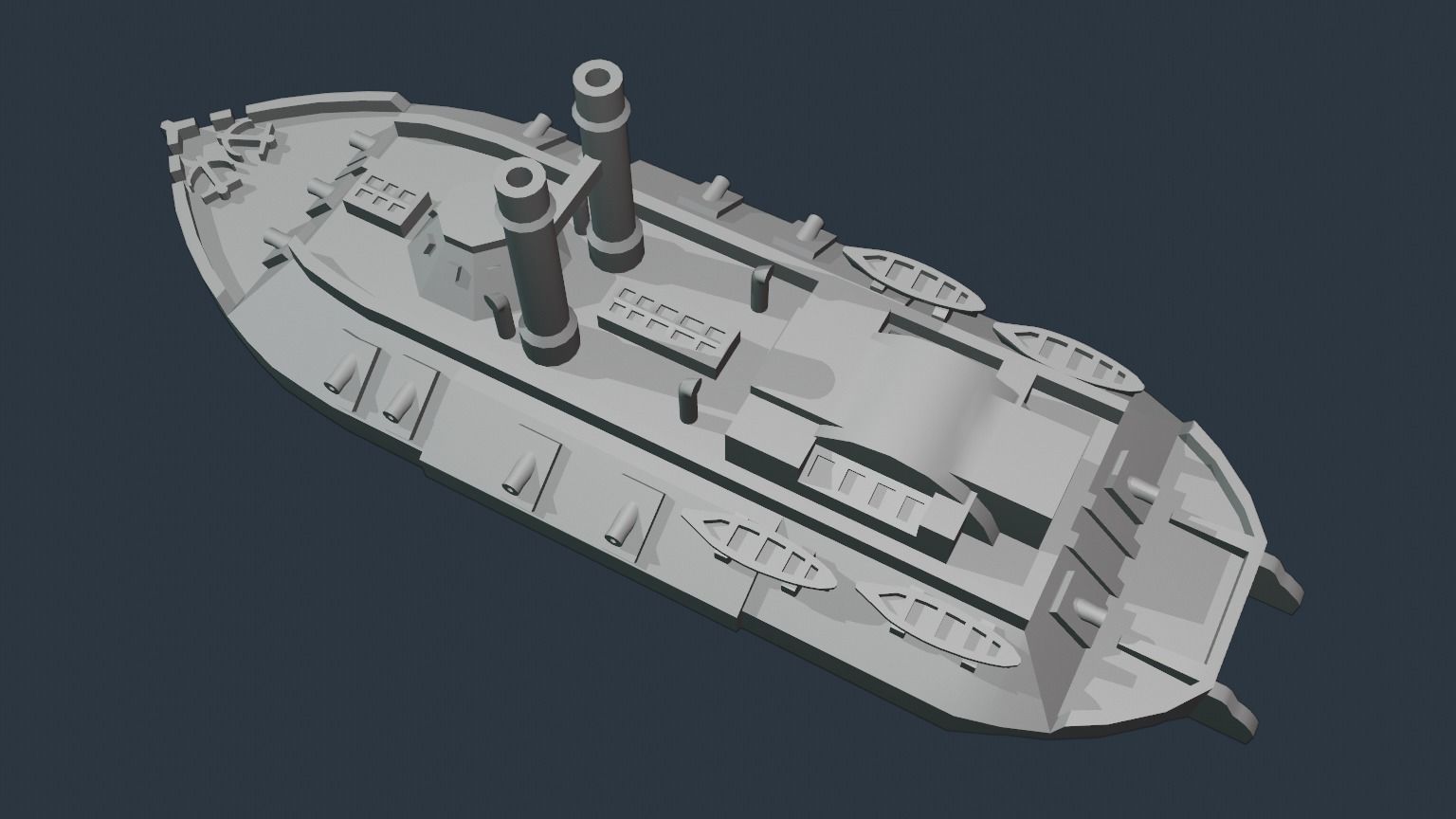 USS CAIRO 1861 3D print model_19