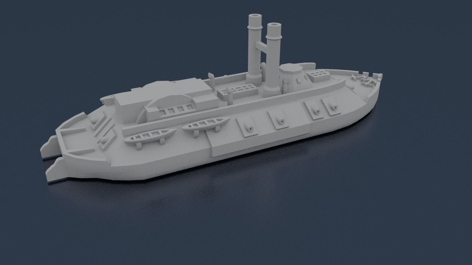 USS CAIRO 1861 3D print model_6