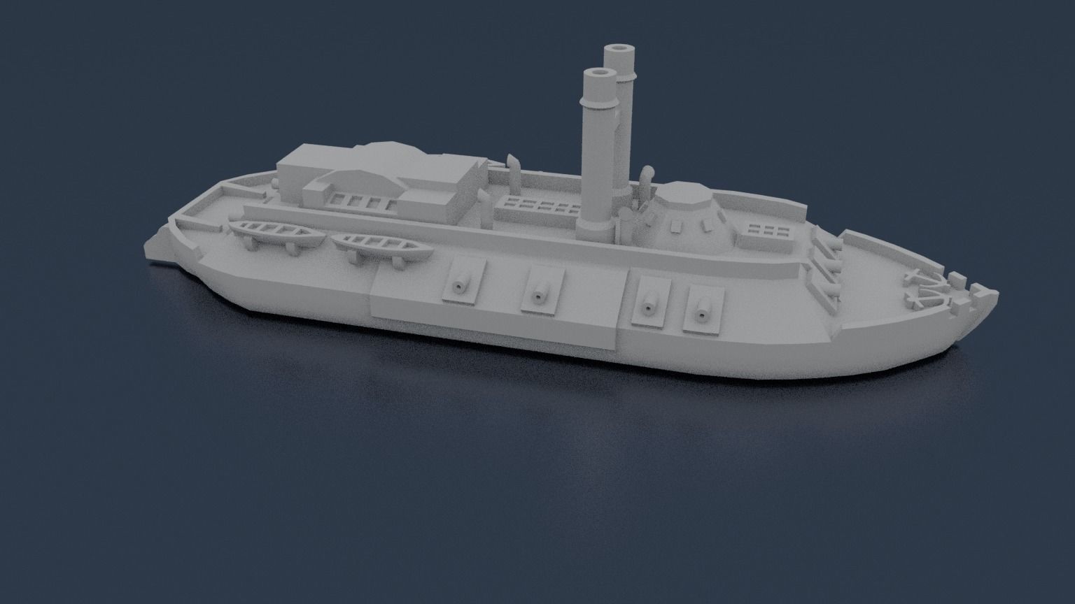 USS CAIRO 1861 3D print model_7