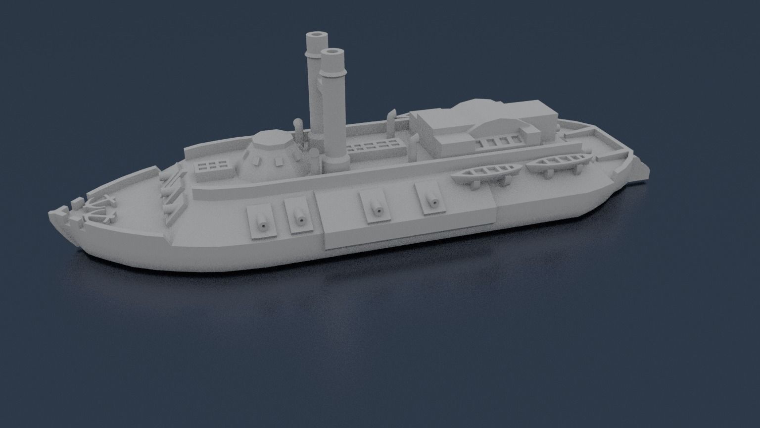 USS CAIRO 1861 3D print model_2