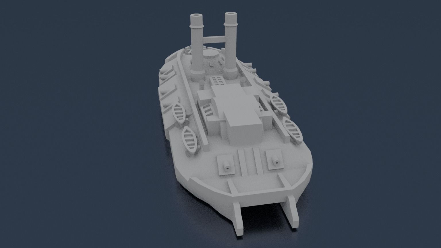 USS CAIRO 1861 3D print model_4