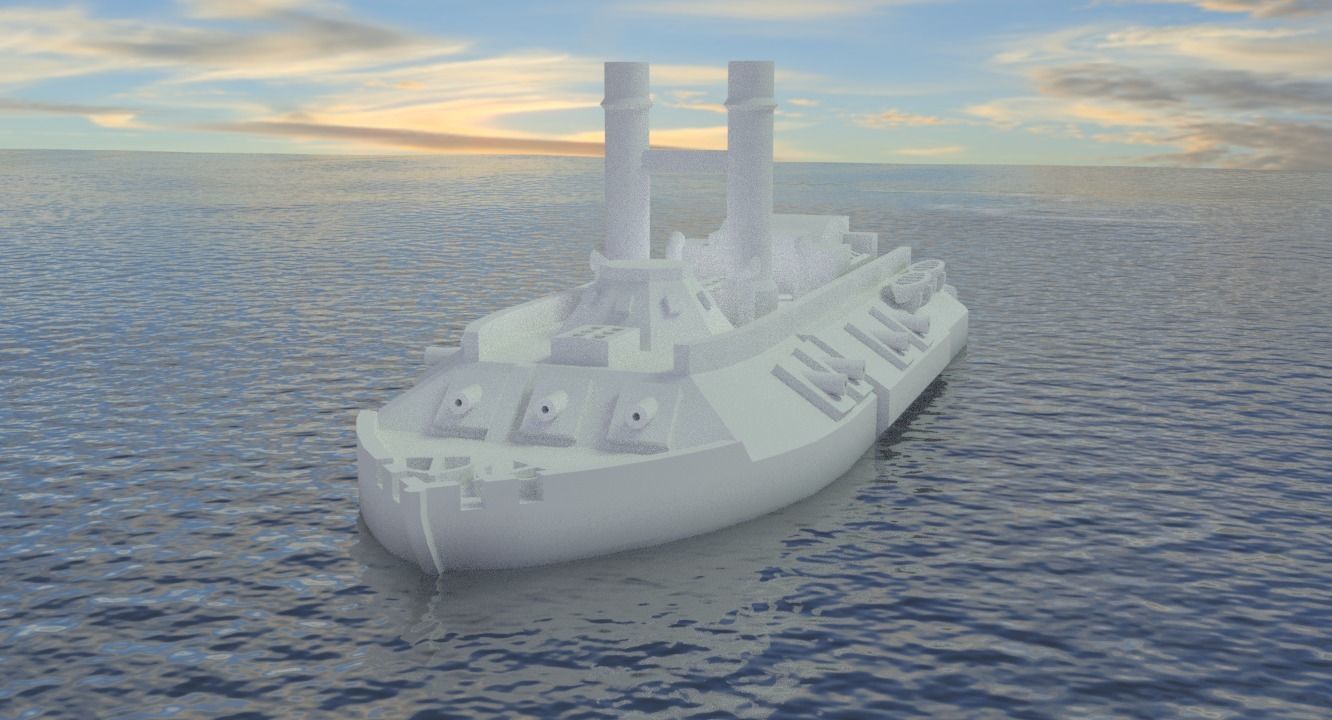 USS CAIRO 1861 3D print model_20