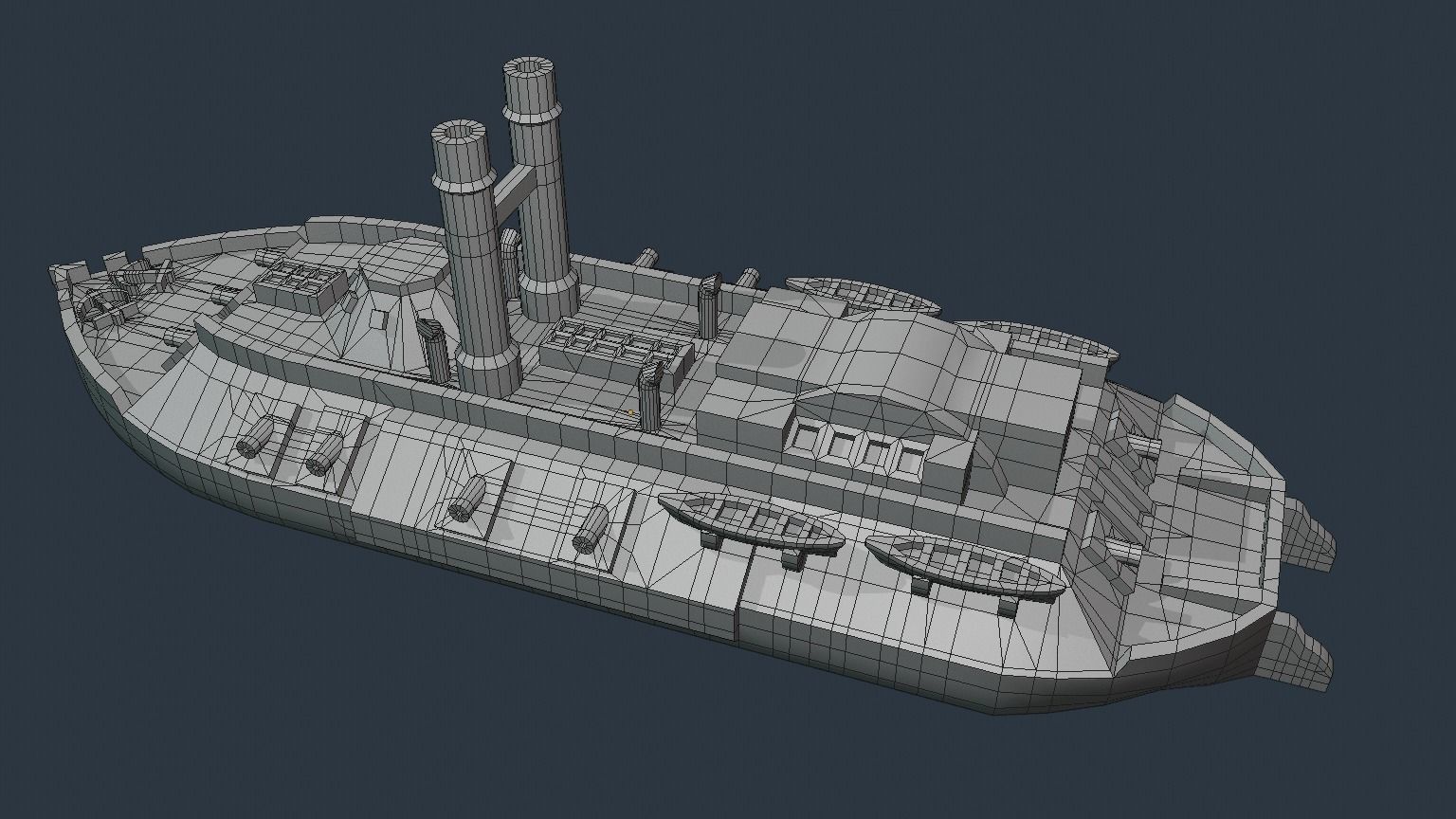 USS CAIRO 1861 3D print model_13