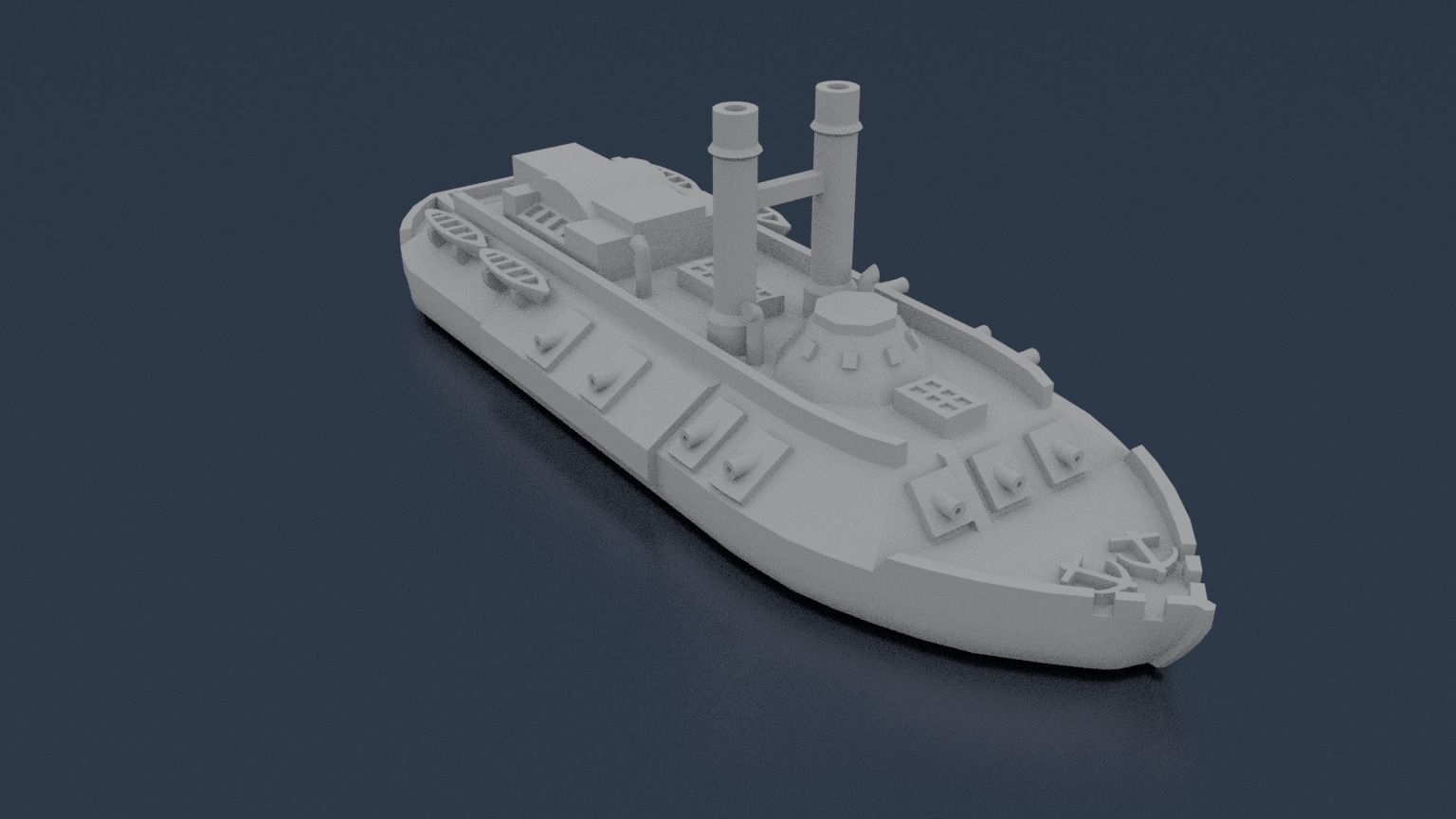 USS CAIRO 1861 3D print model_8