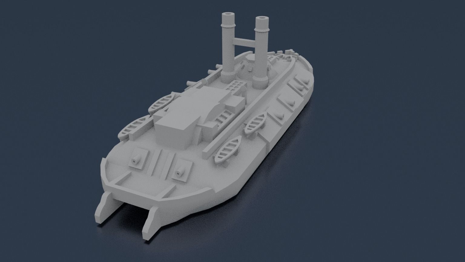 USS CAIRO 1861 3D print model_5