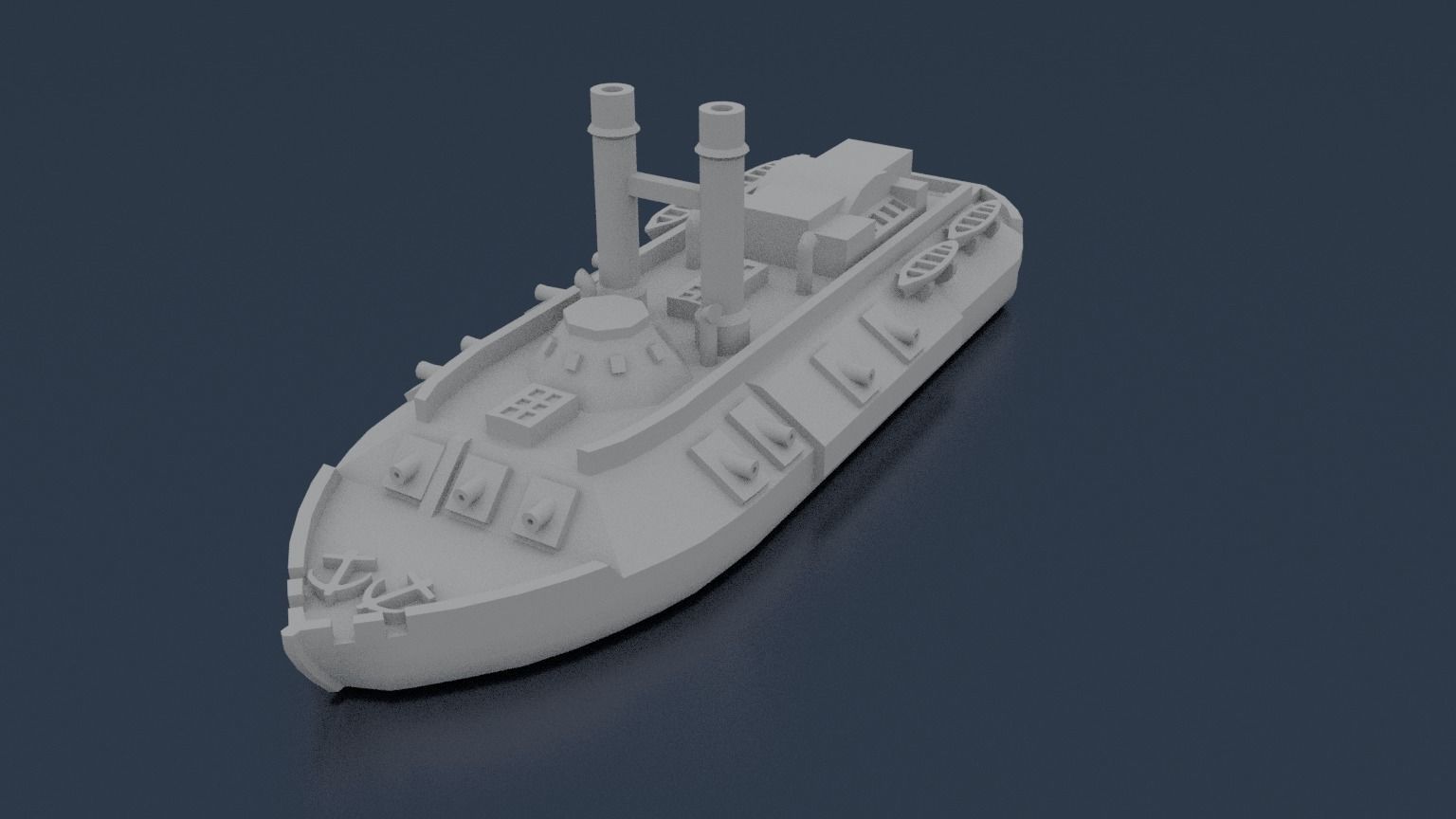 USS CAIRO 1861 3D print model_1