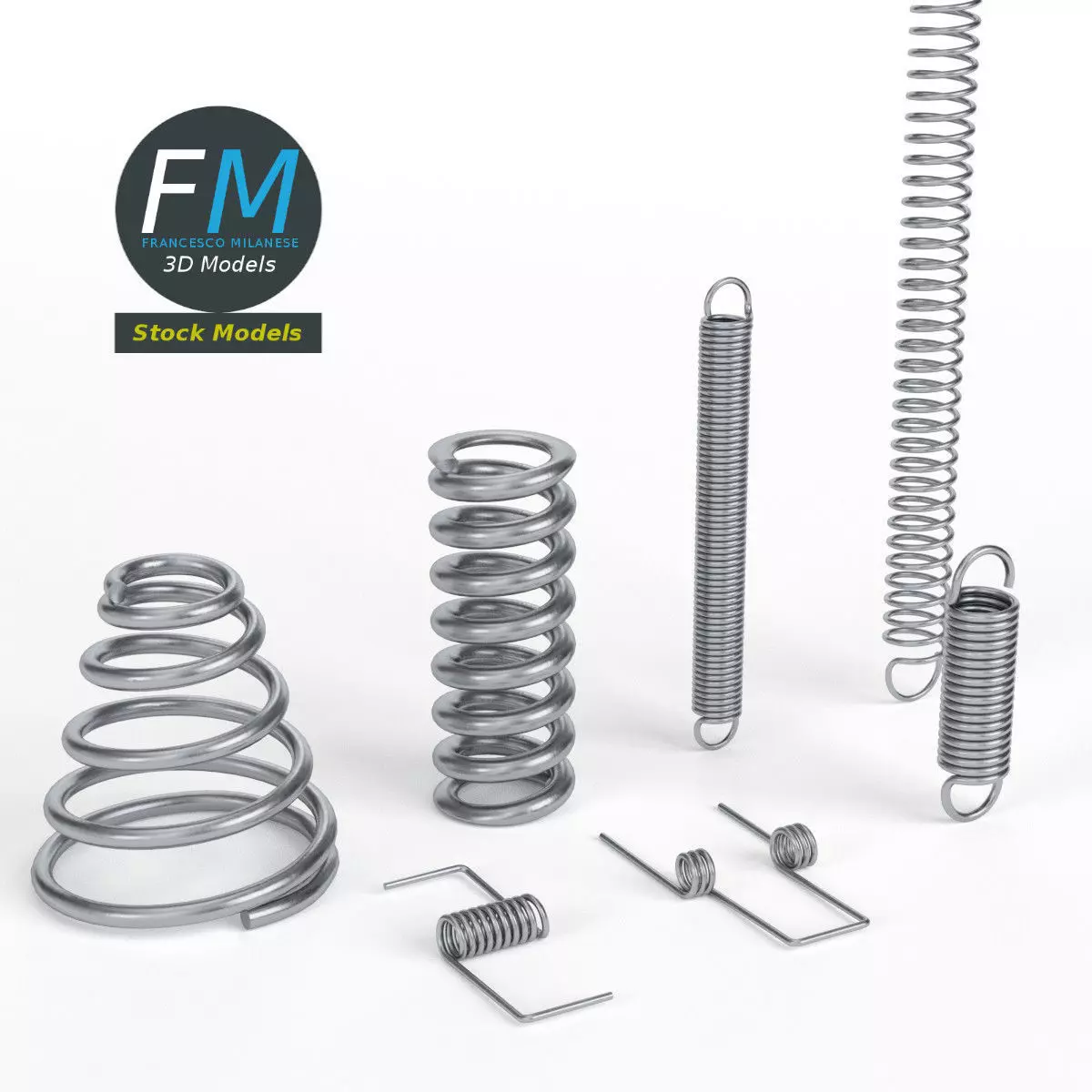 Hardware springs 3D model_0