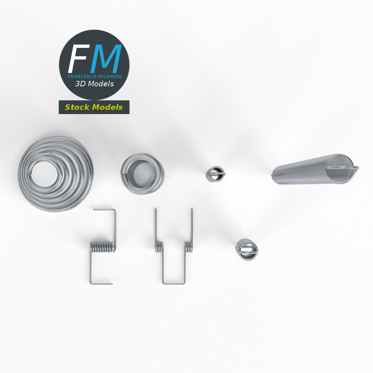 Hardware springs 3D model_6