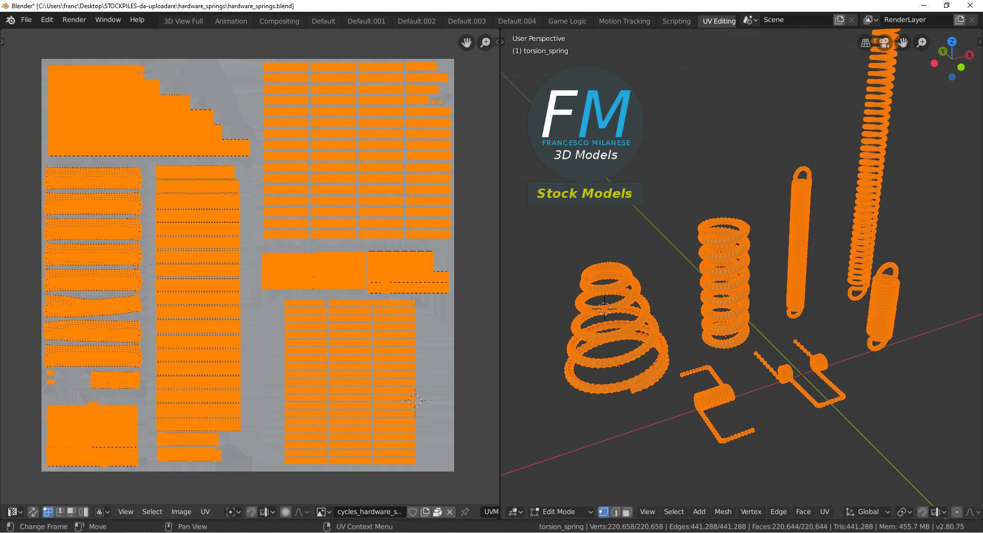 Hardware springs 3D model_10