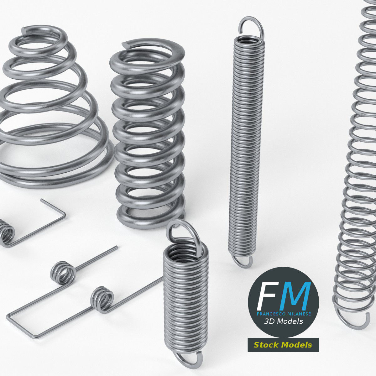 Hardware springs 3D model_5
