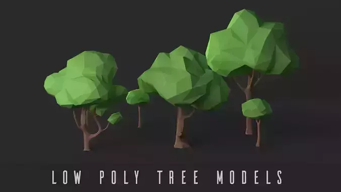 Low Poly Tree Pack Low-poly 3D model