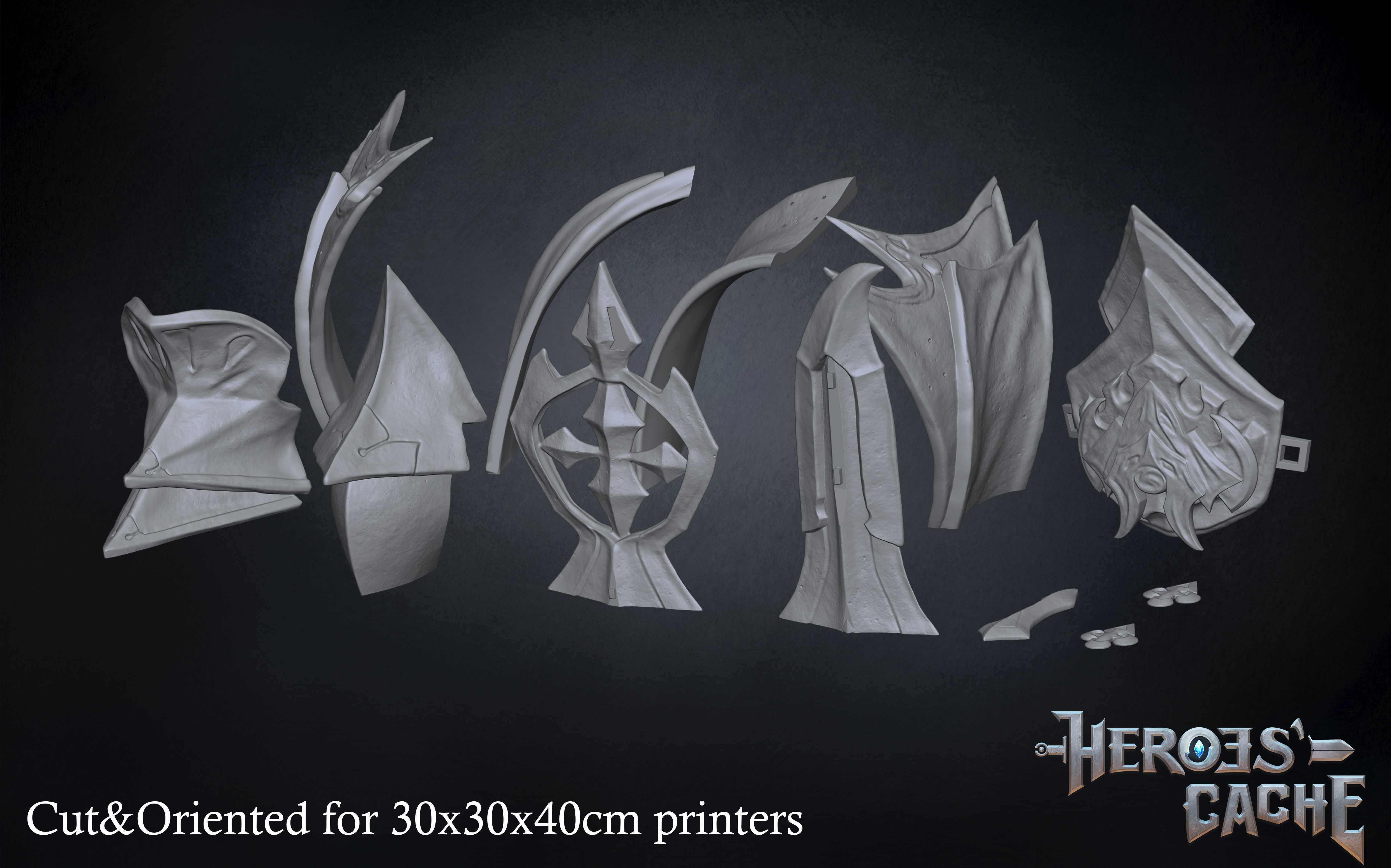 Final Fantasy XIV - Drachen Armor - Waist 3D print model_5