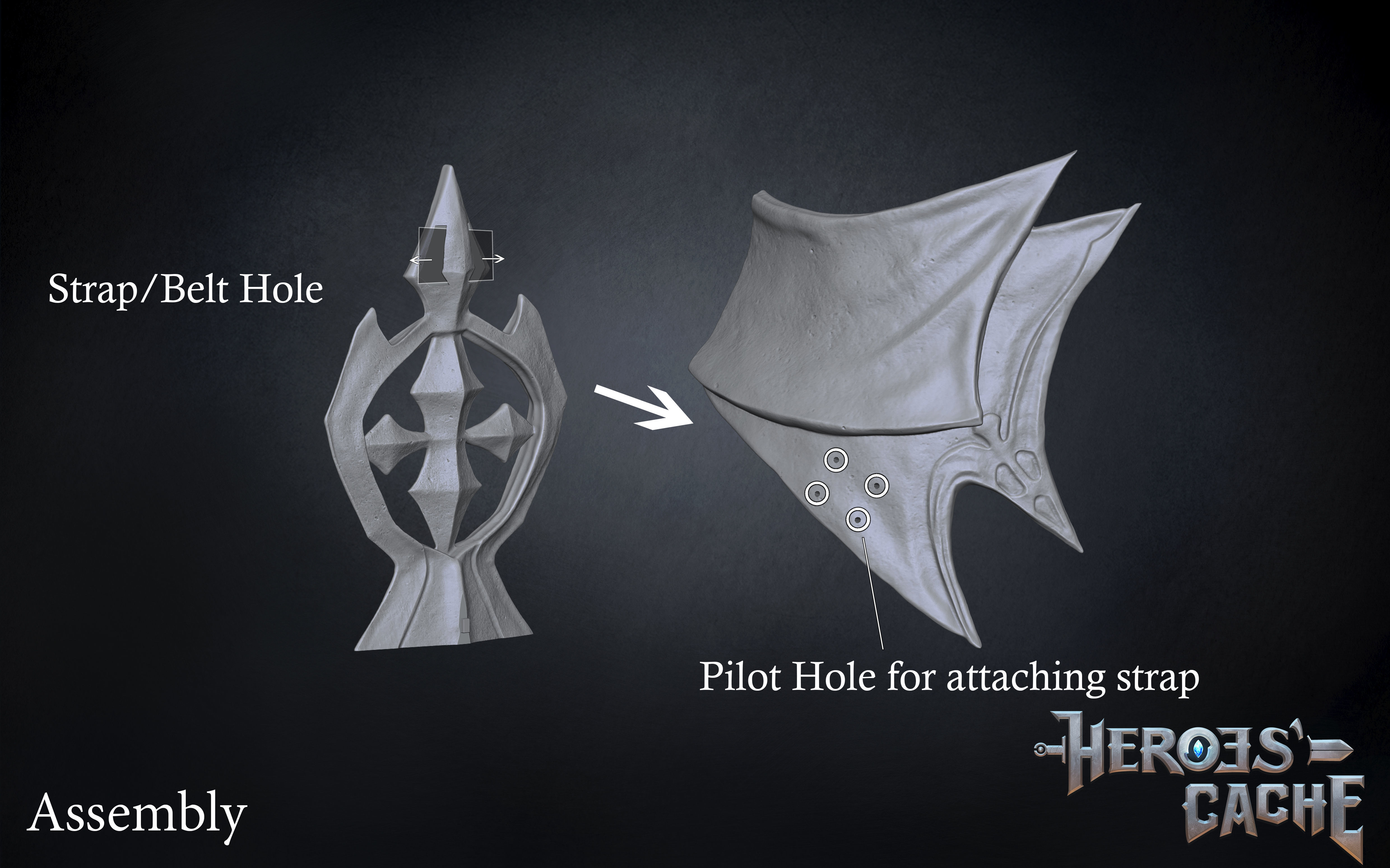 Final Fantasy XIV - Drachen Armor - Waist 3D print model_4