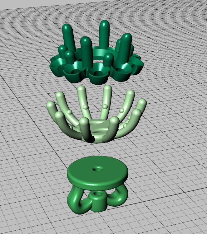 Stud earrings Classic Diana design 3dmodel 3D print model_11