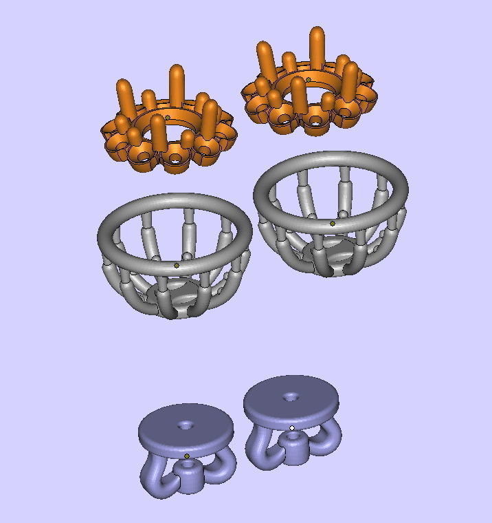 Stud earrings Classic Diana design 3dmodel 3D print model_8