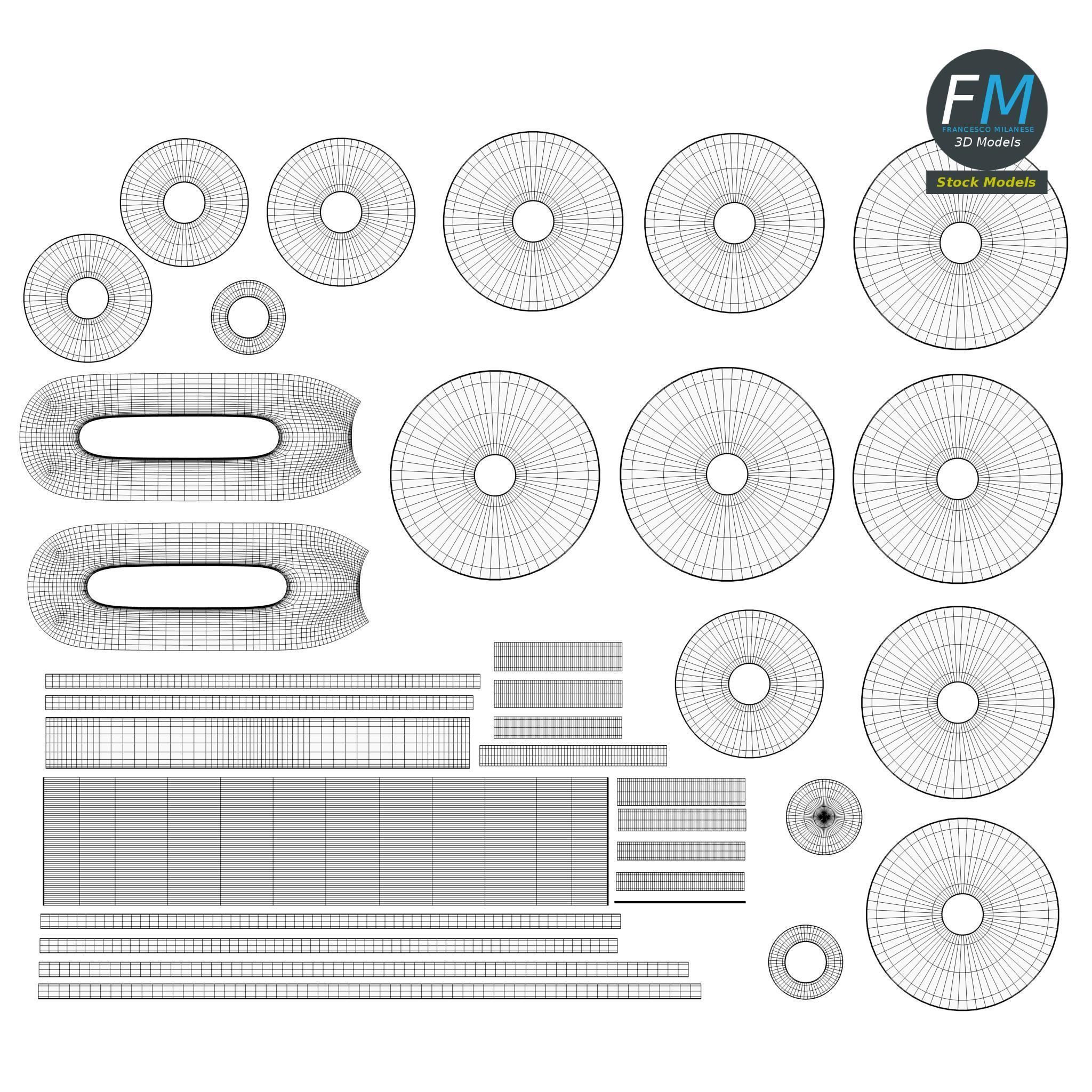 Plastic honey dipper 3D model_11
