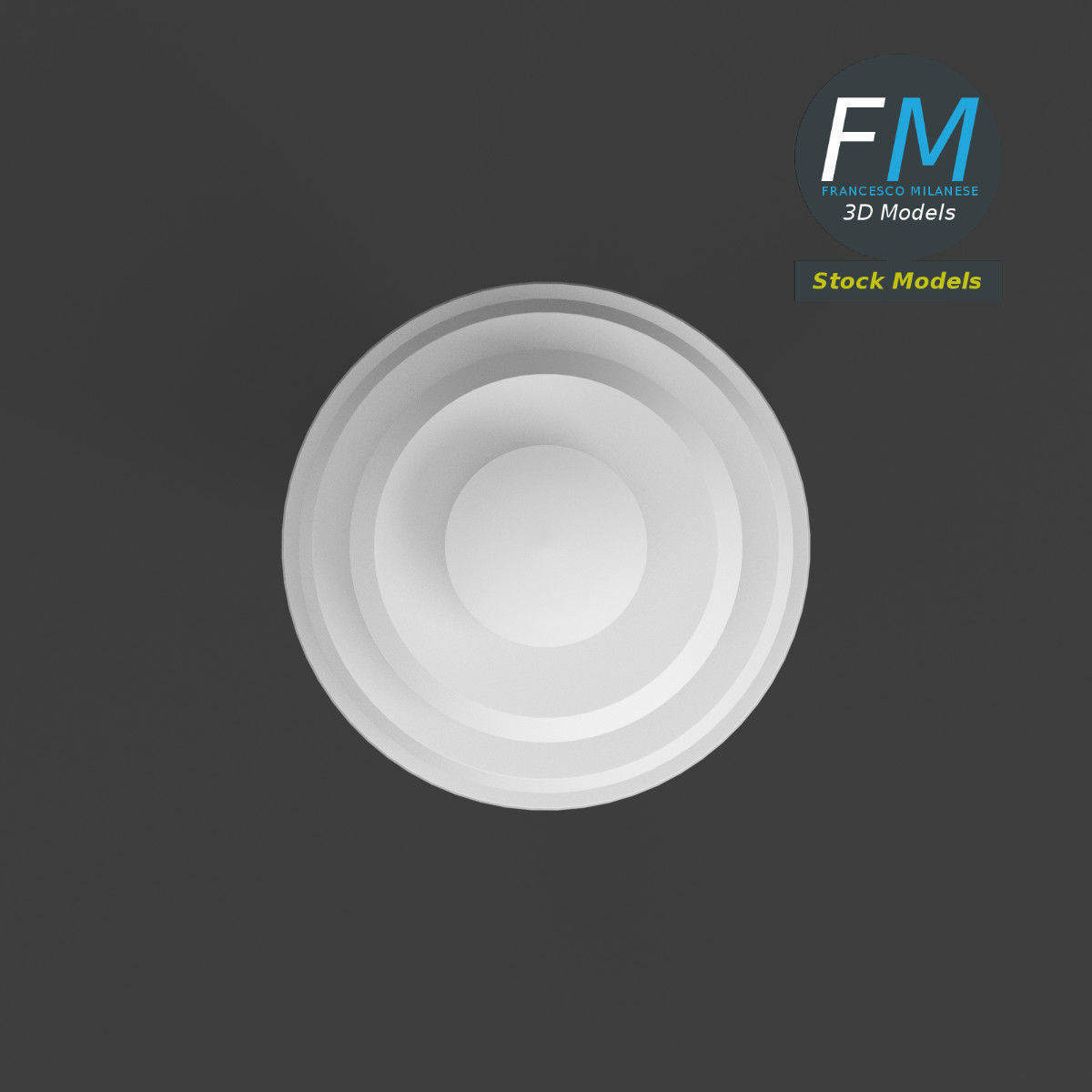 Plastic honey dipper 3D model_6