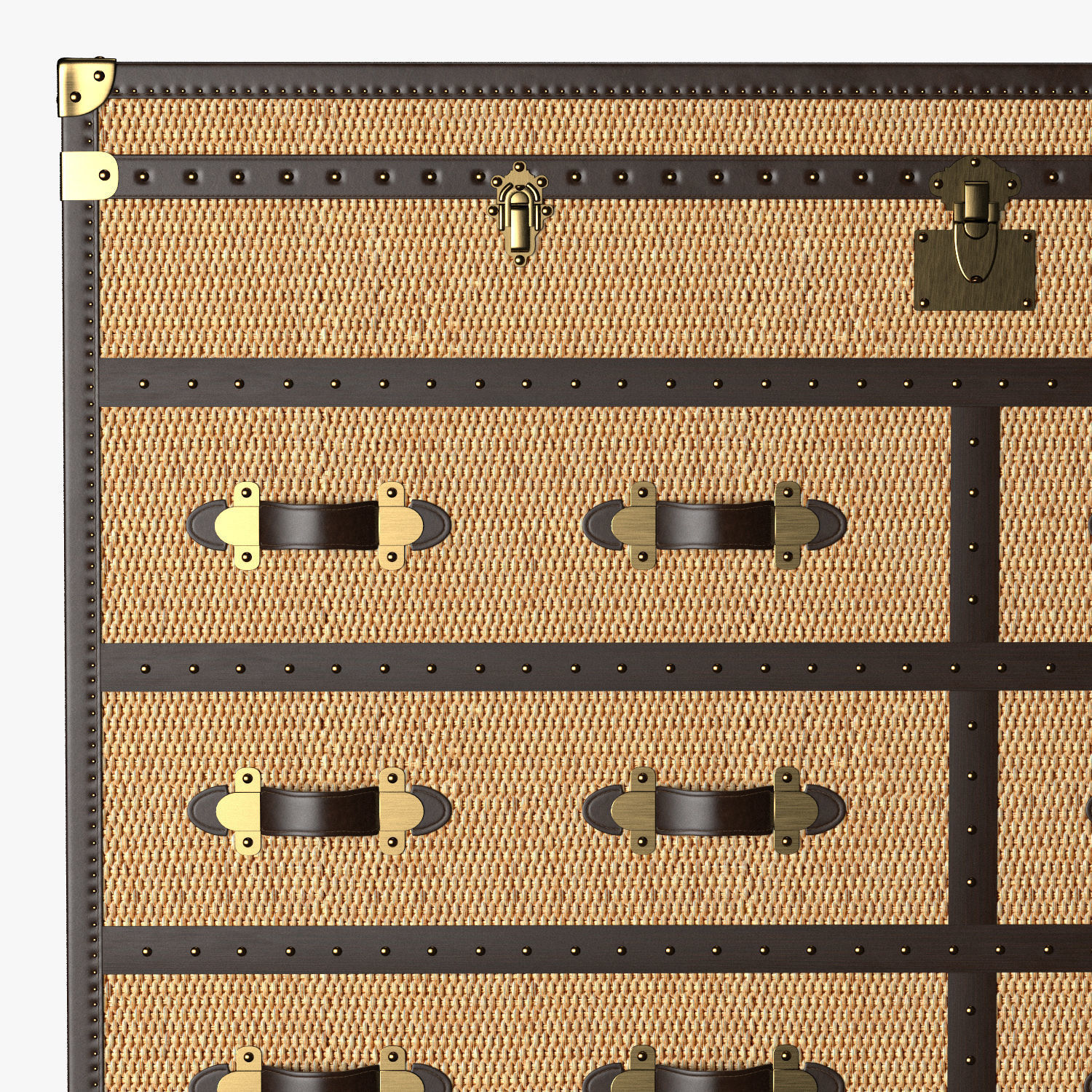 MAYFAIR RATTAN DOUBLE CHEST 3D model_2