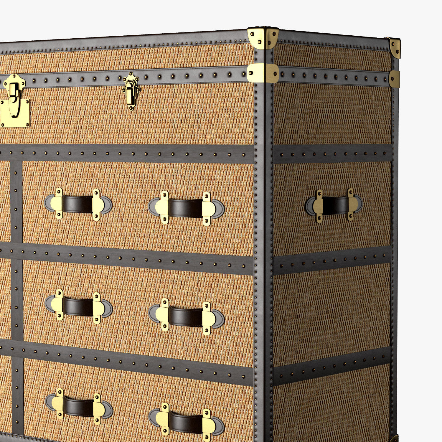 MAYFAIR RATTAN DOUBLE CHEST 3D model_3