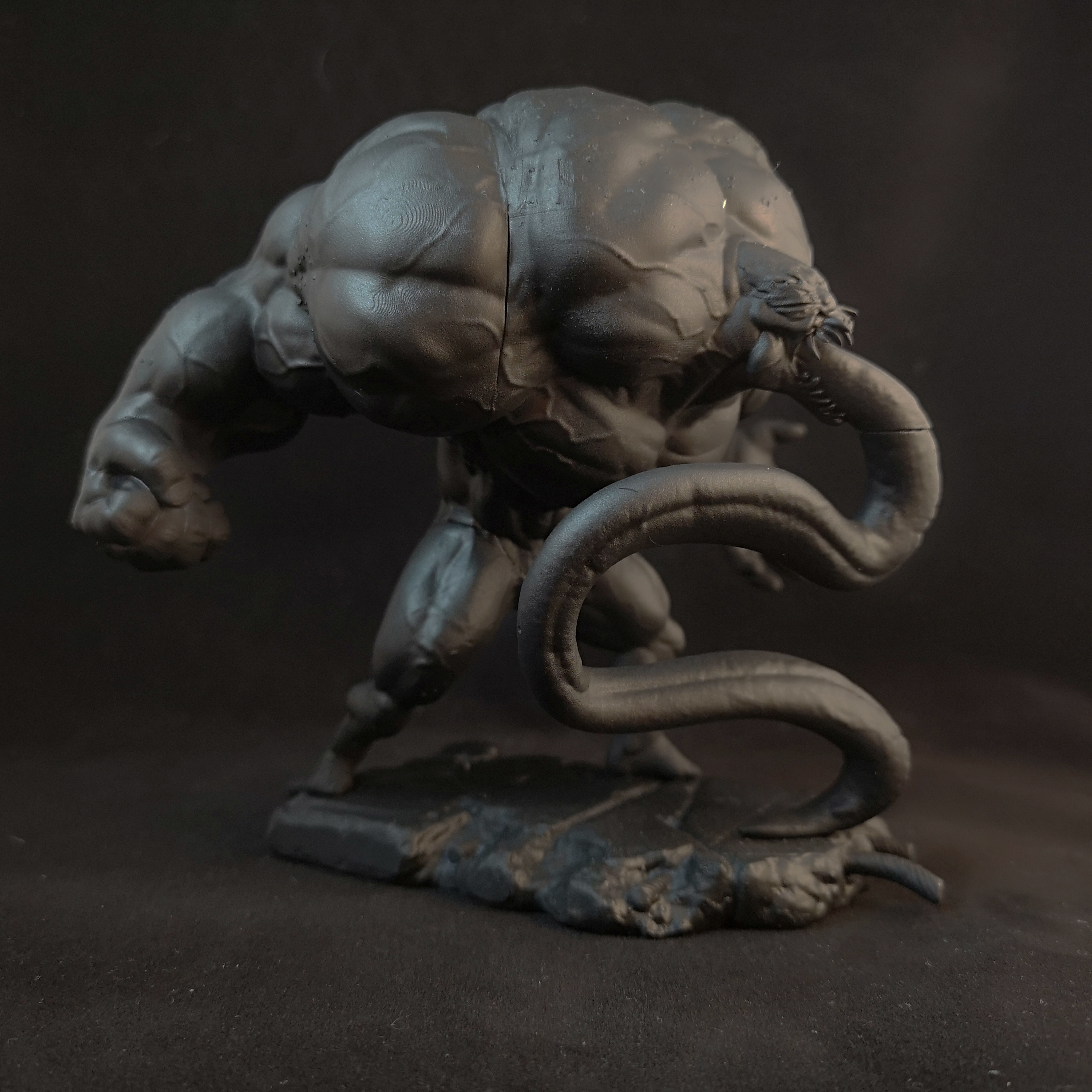 Marvel Spiderman Venom Statue 3D print model_5