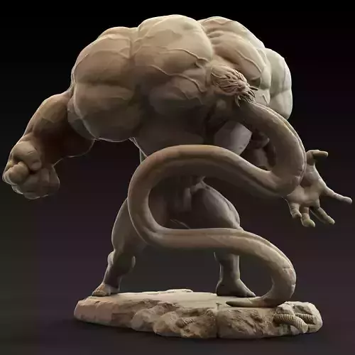 Marvel Spiderman Venom Statue 3D print model