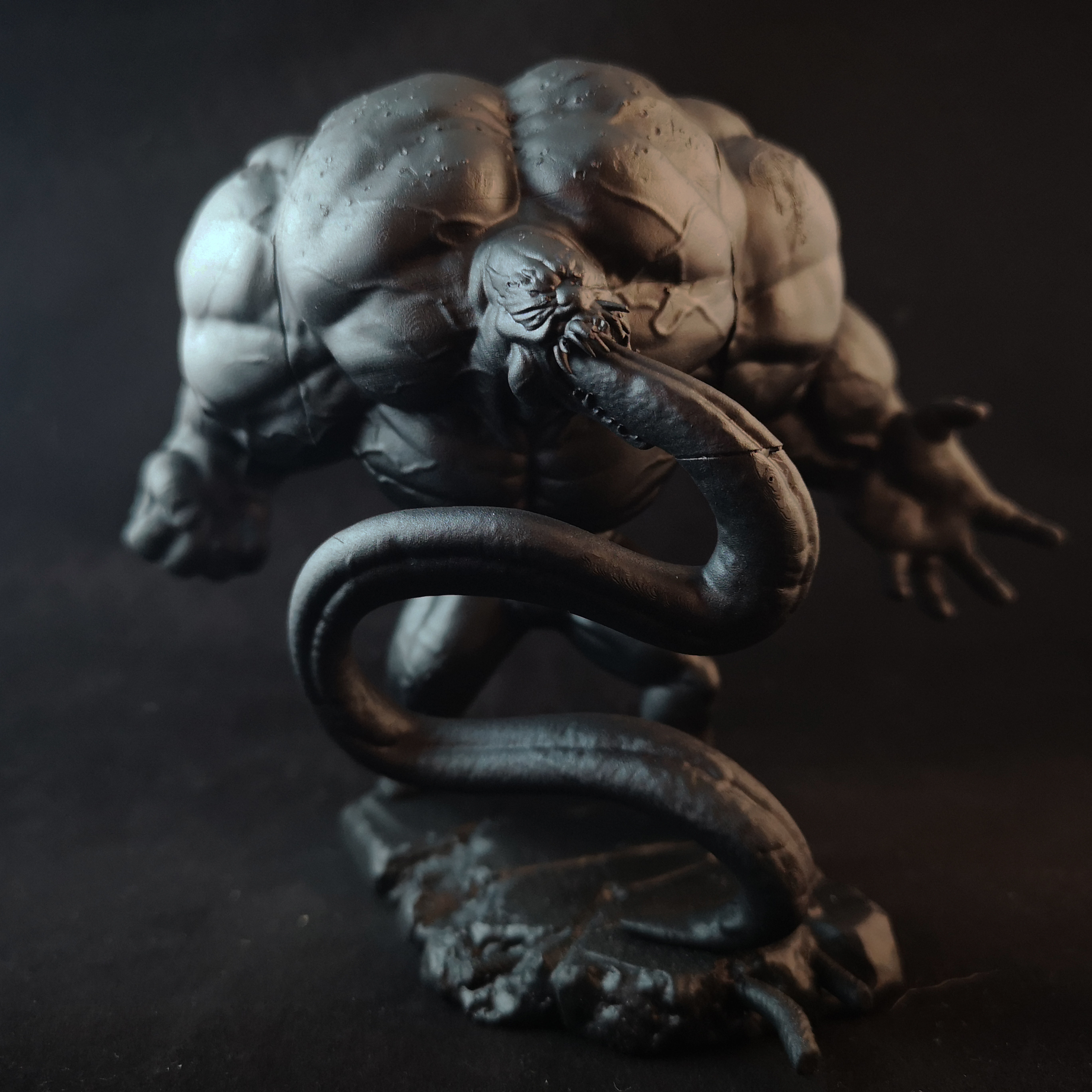 Marvel Spiderman Venom Statue 3D print model_6