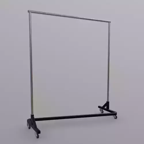 Clothes Rack Low-poly 3D model