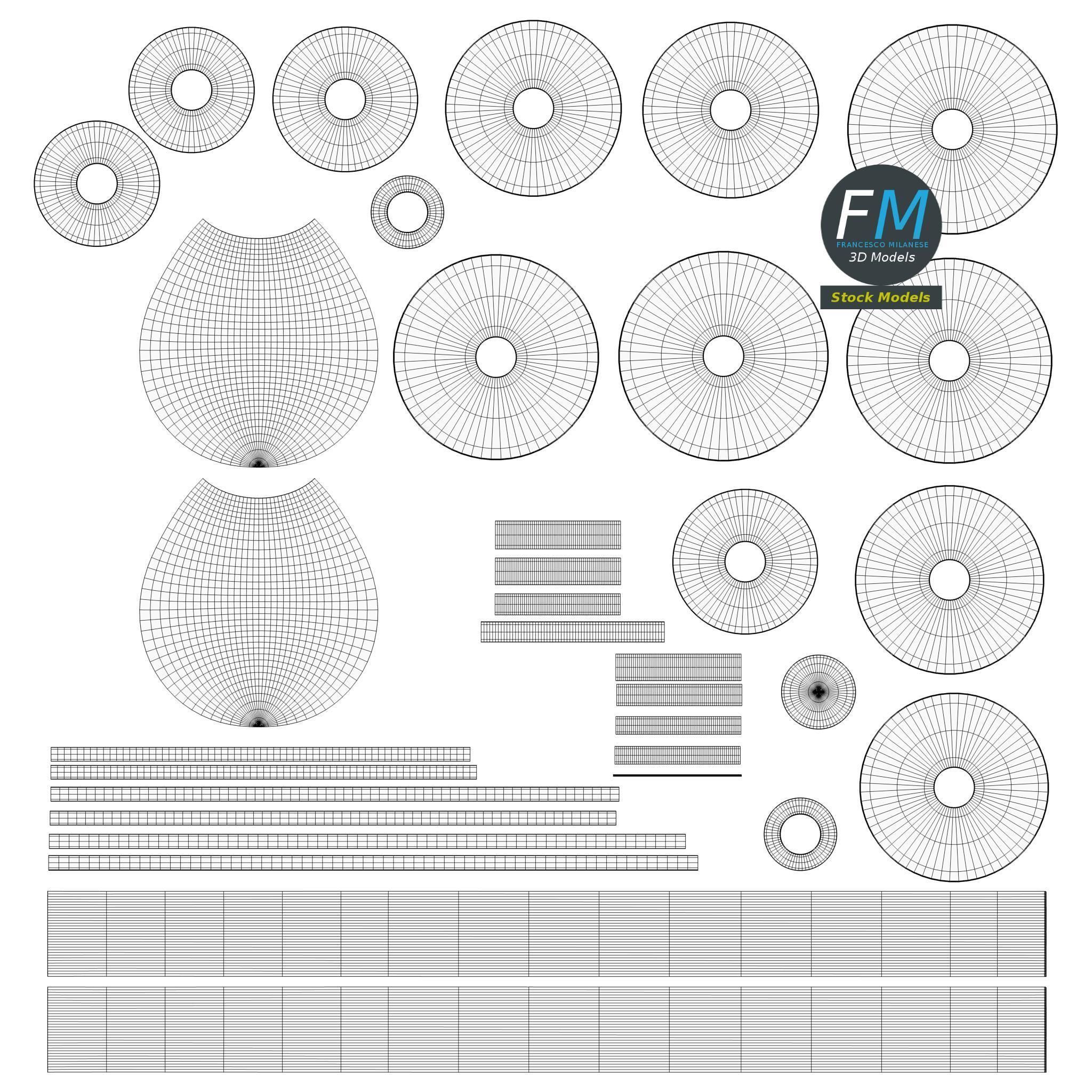 Wooden honey dipper 3D model_11