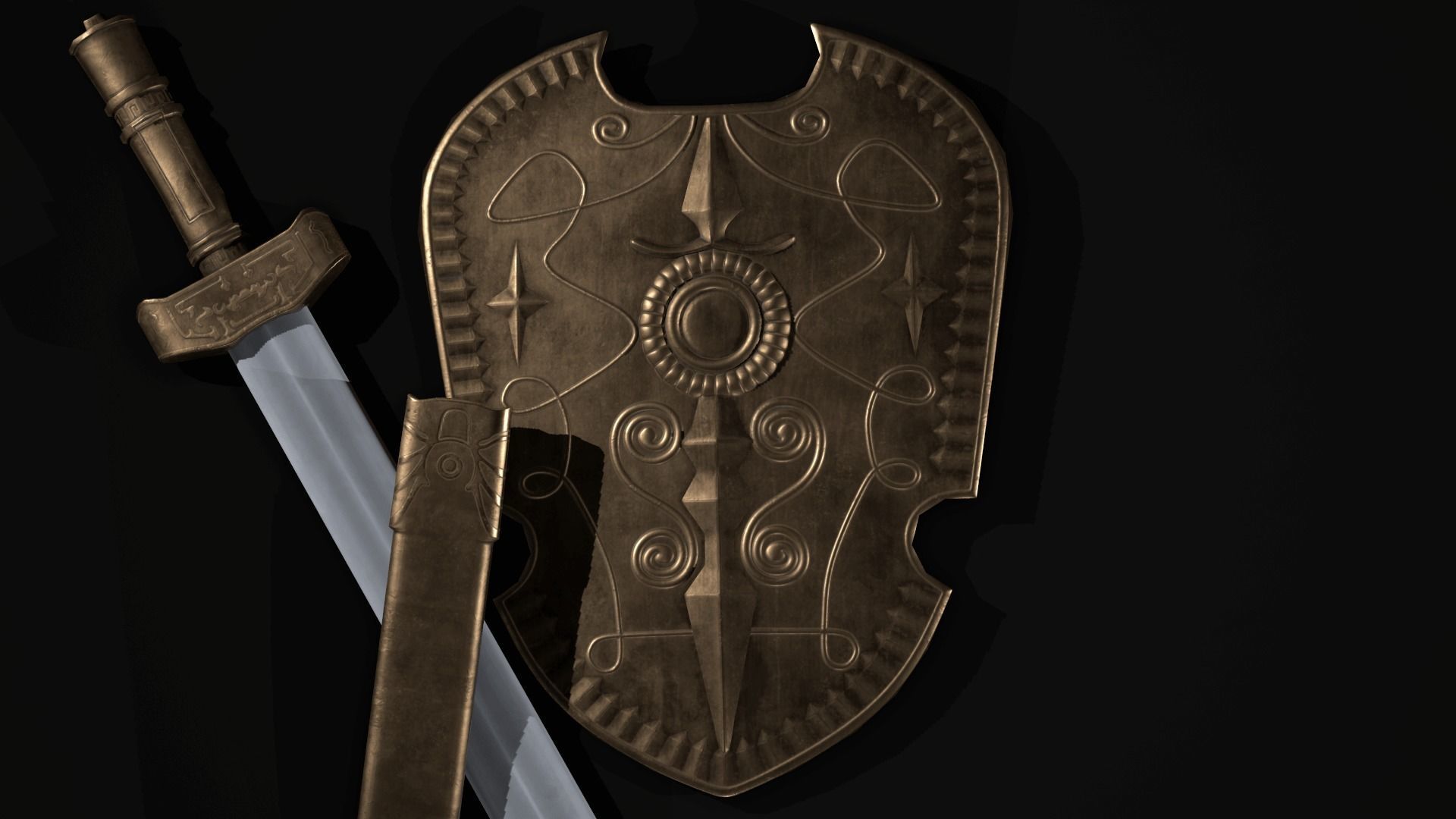 Game Ready Toy Collection bike with wheels Low-poly 3D model_8