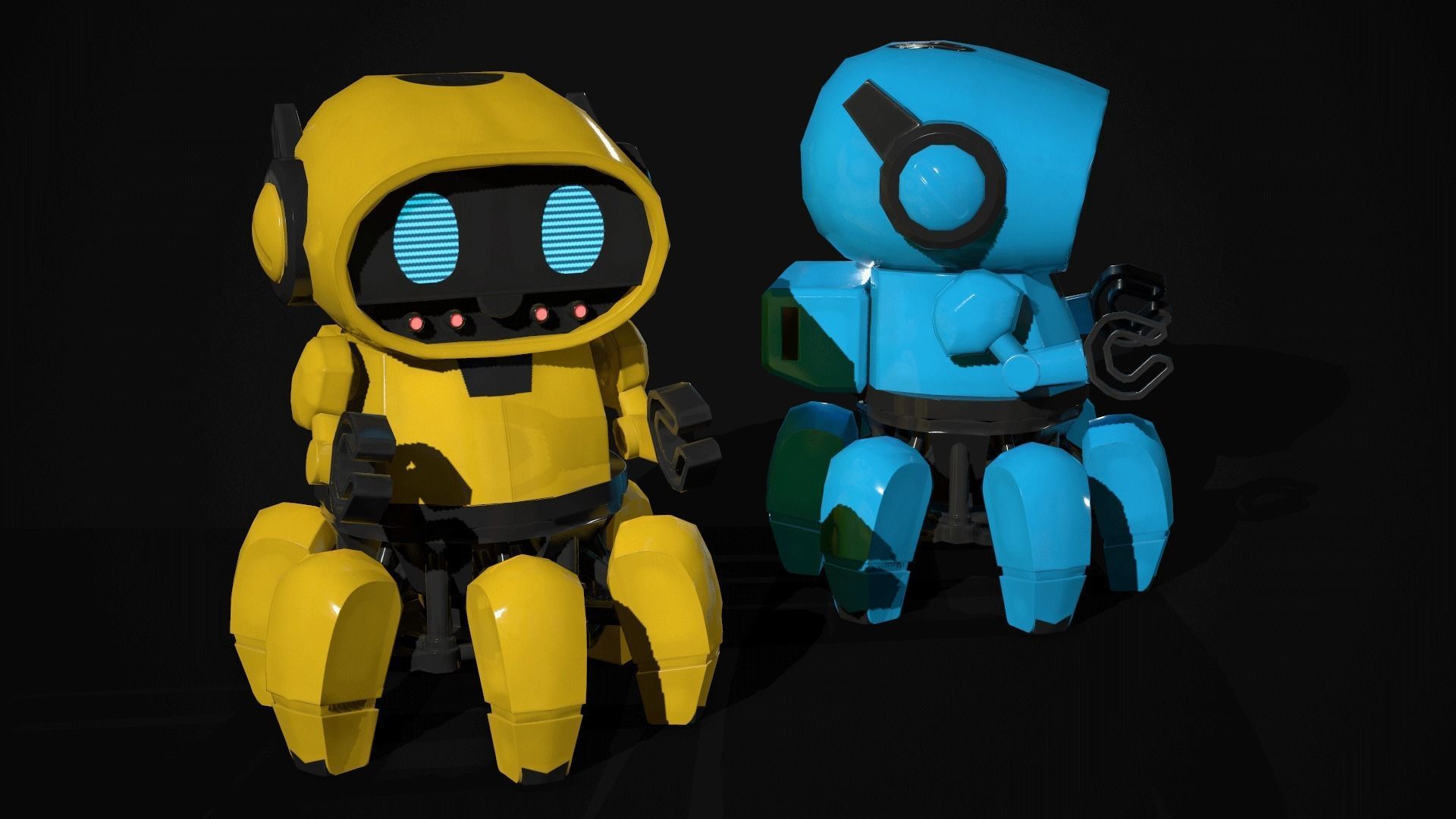 Game Ready Toy Collection bike with wheels Low-poly 3D model_12