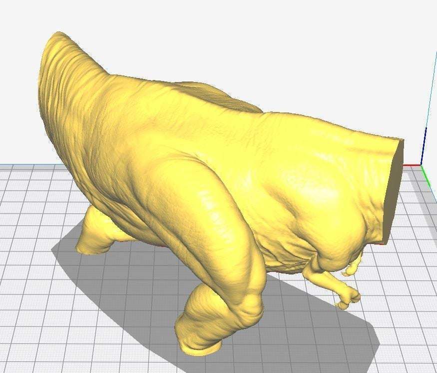 T-Rex 3D Printable Dinosaur Statue 3D print model_4