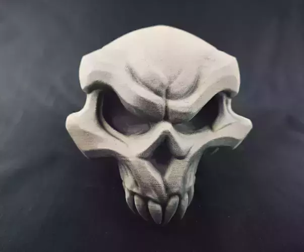 Stylised  3D Printable Demon Skull