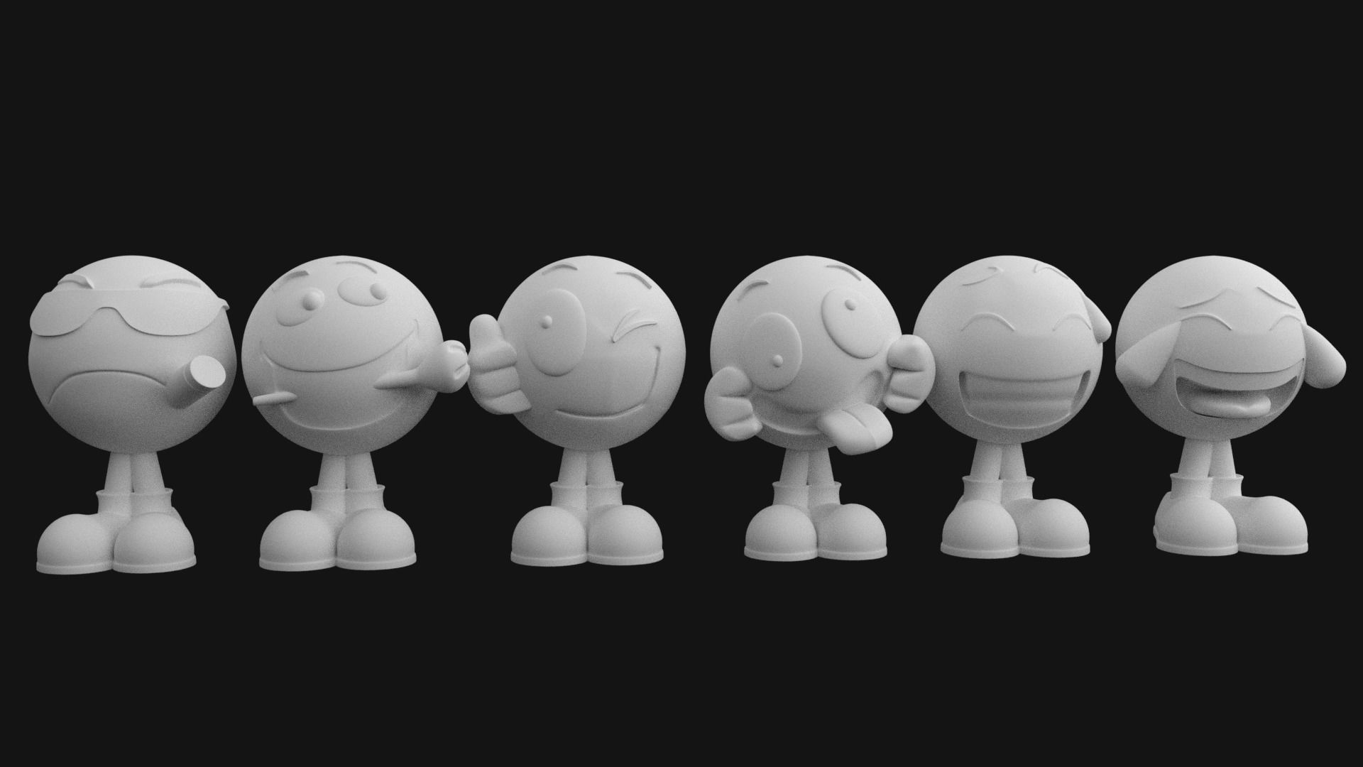 17 potted plants 1 Minion 6 emojis 3 wall dolls model stl pack 3D print model_7