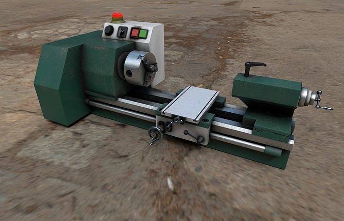 Benchtop Lathe 3D model