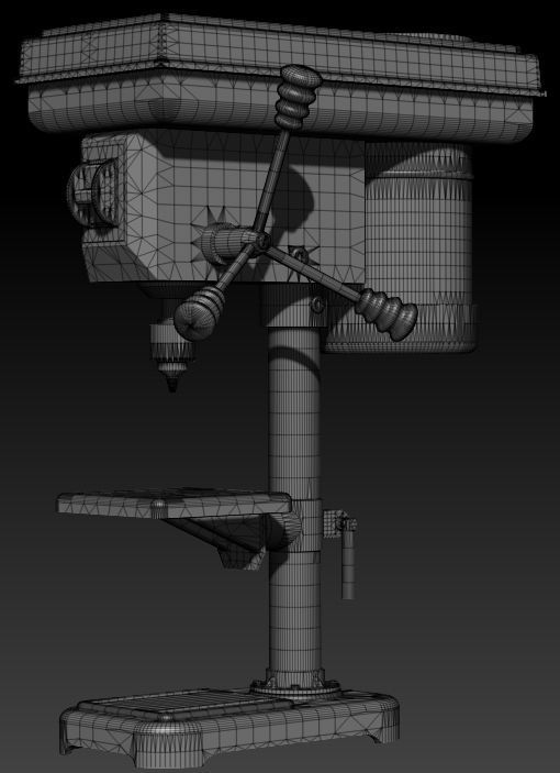 Desktop Drill Press 3D model_6