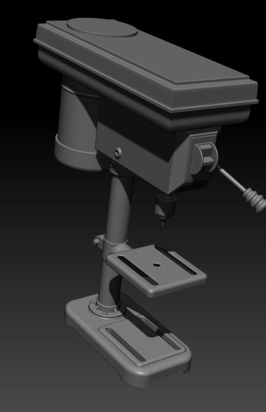 Desktop Drill Press 3D model_3